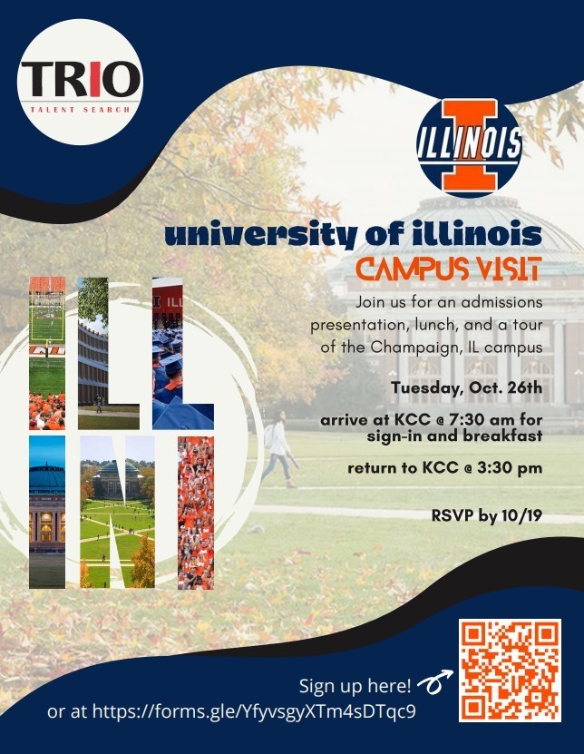 University of Illinois campus visit flyer